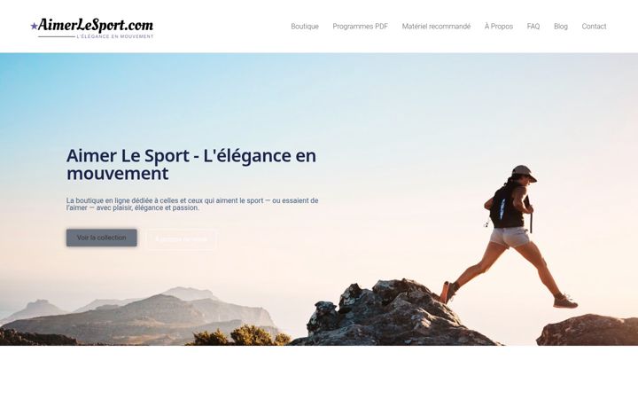 Screenshot ta' aimerlesport.com