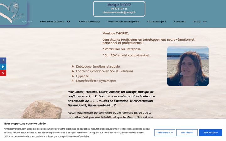 Screenshot ta' aimetesemotions.com