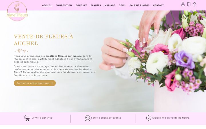 Screenshot of aimetfleurs.fr