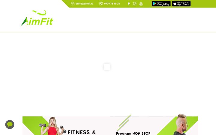 Screenshot of aimfit.ro
