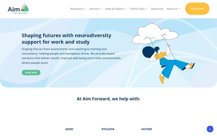 Screenshot of aimforward.co.uk