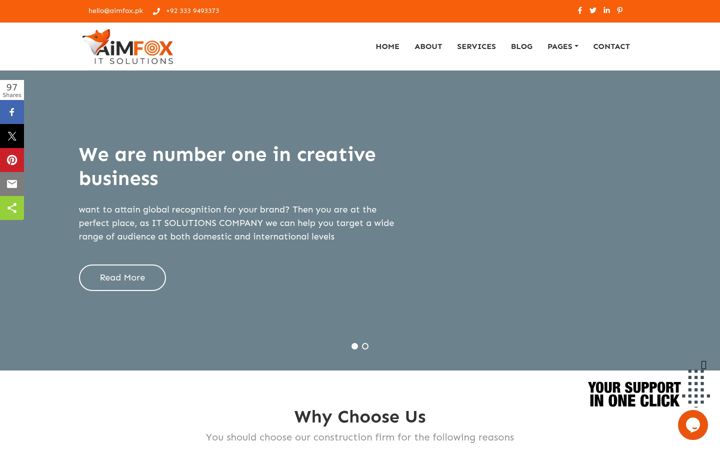 Screenshot of aimfox.pk
