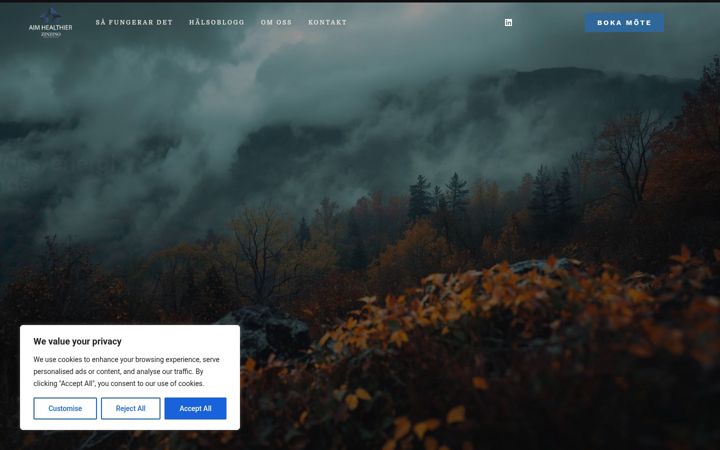 Screenshot of aimhealthier.se