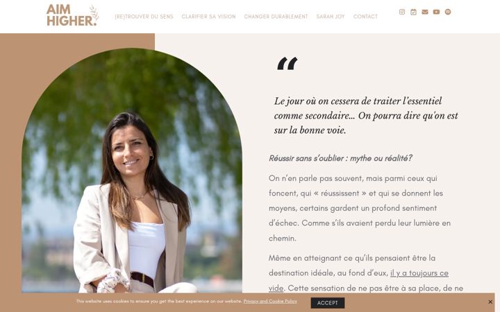 Screenshot di aimhigher-community.com