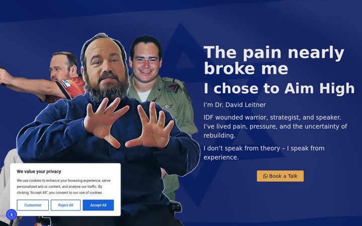 Screenshot of aimhightalks.com