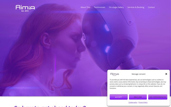 Képernyőkép: aimia.io