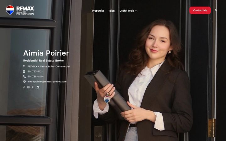 Screenshot di aimiapoirier.com