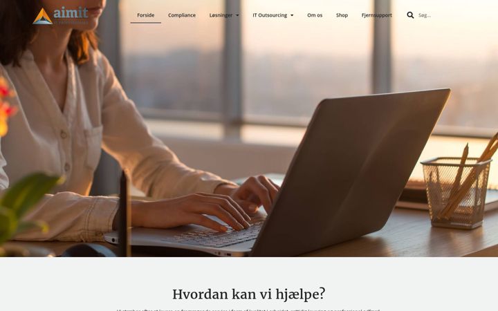Screenshot of aimit.dk