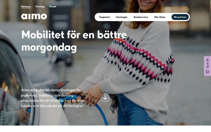 Screenshot of aimo.se