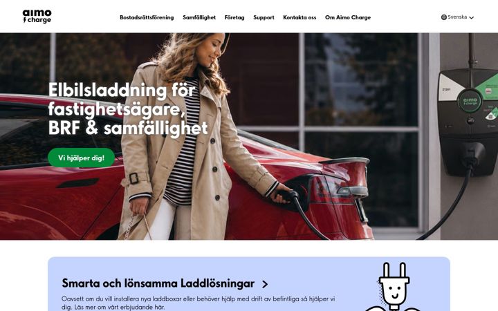 Screenshot of aimocharge.se