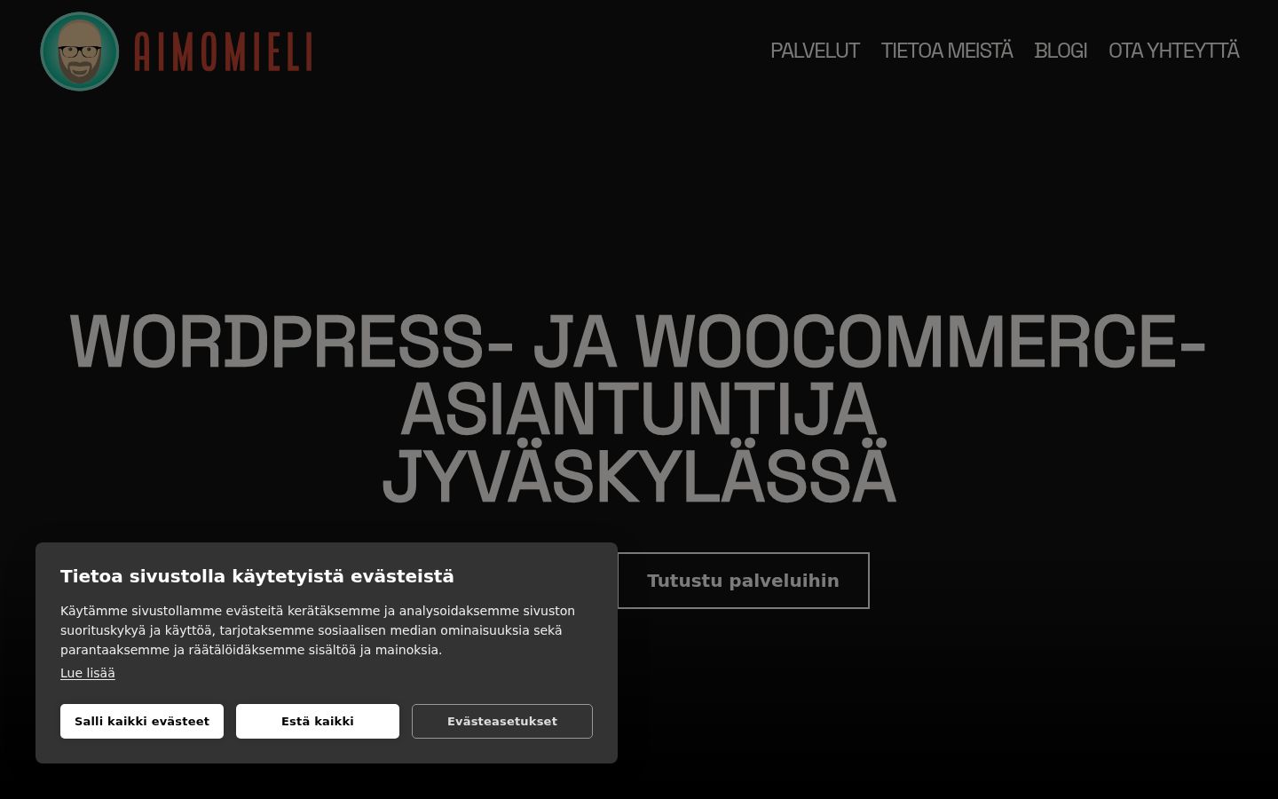 Screenshot des Einwilligungsbanners vor jeglicher Interaktion