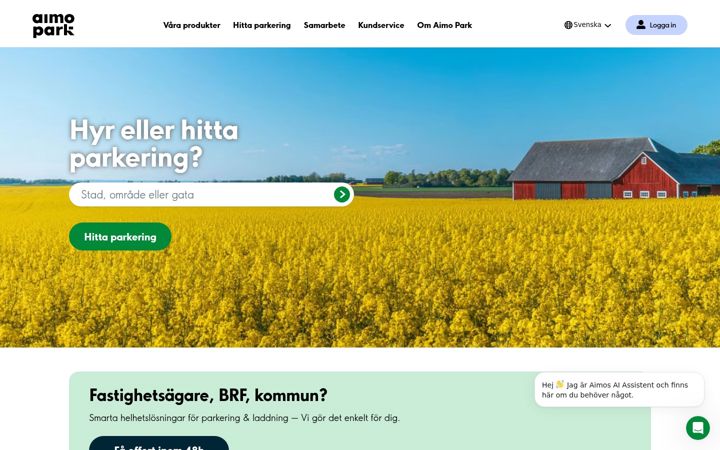 Zrzut ekranu aimopark.se