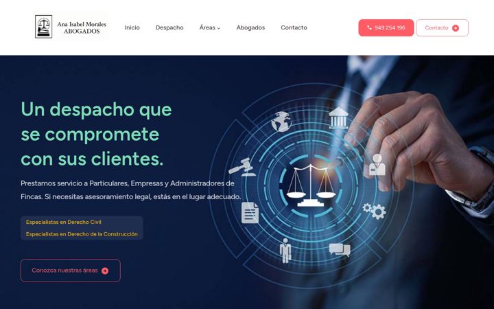 Ekrano kopija aimoralesabogados.es