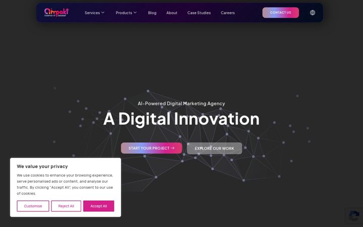 Screenshot of aimpakt.com