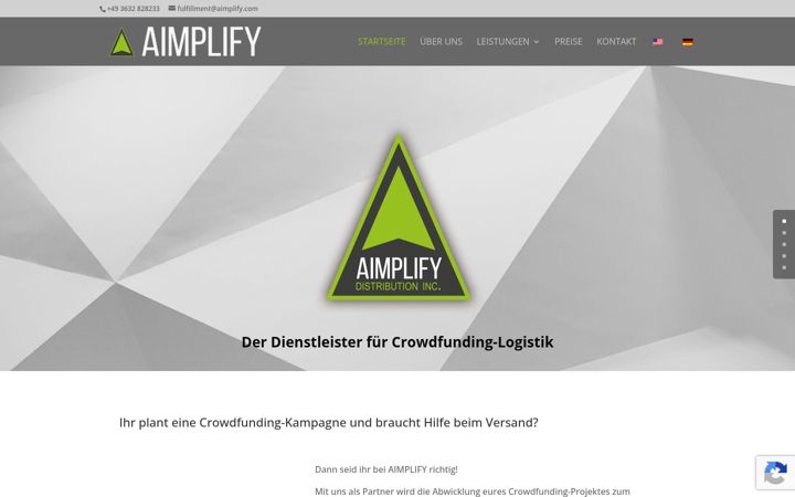 Screenshot of aimplify.com