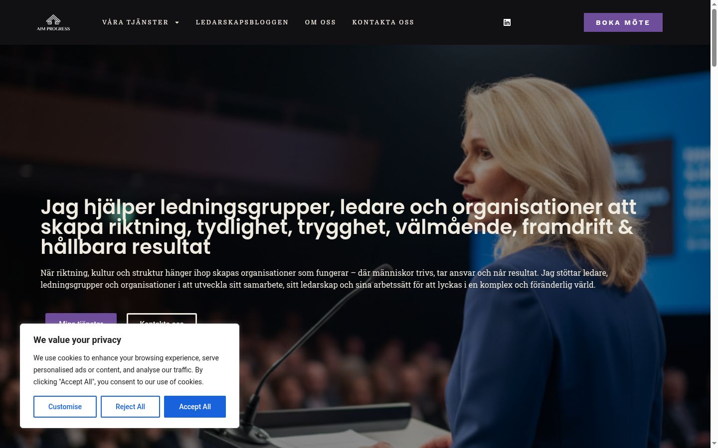 Sutikimo reklamjuostės, rodytos prieš bet kokią sąveiką, ekrano kopija
