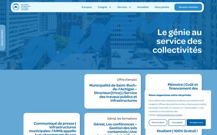 Screenshot ta' aimq.net