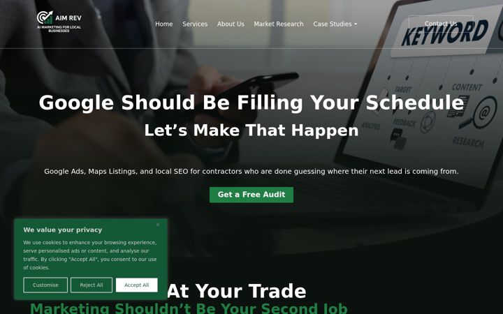 Screenshot di aimrev.com