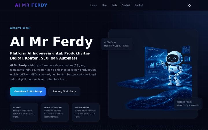 Screenshot ta' aimrferdy.com