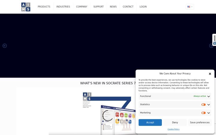 Screenshot di aims-co.com