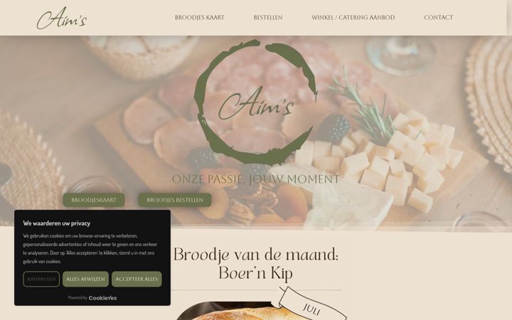 Screenshot of aims-goes.nl