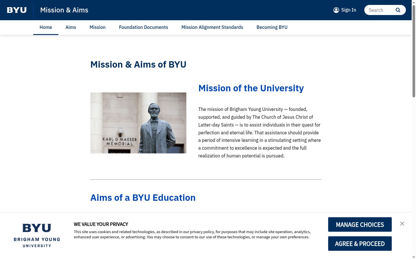 Screenshot tal-banner tal-kunsens muri qabel kwalunkwe interazzjoni