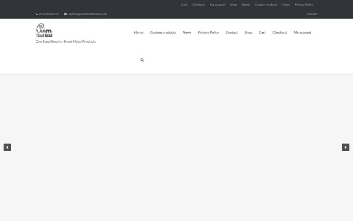 Screenshot of aimsheetmetal.co.uk