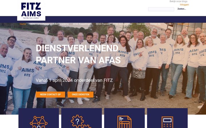 Screenshot of aimsimprove.nl