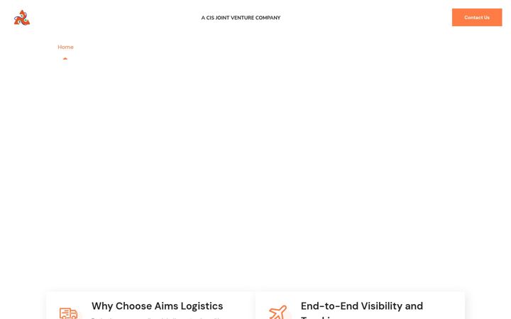 Screenshot of aimslogistics.in