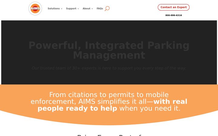 Screenshot of aimsparking.com