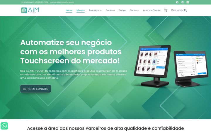 Zrzut ekranu aimtouch.com.br