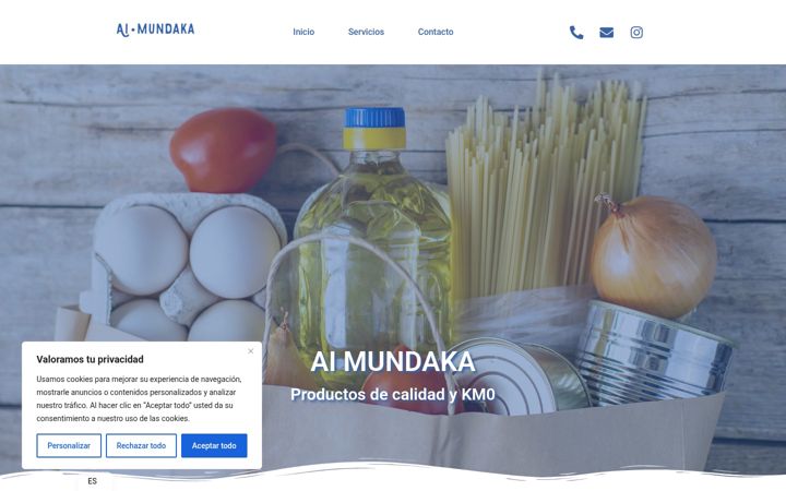 Screenshot of aimundaka.com