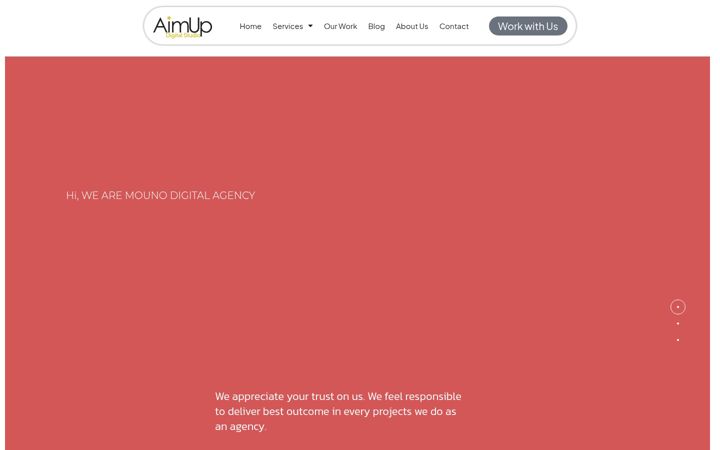 Screenshot of aimupdigitalstudio.com