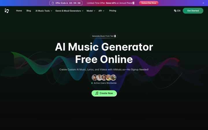 Screenshot di aimusic.so