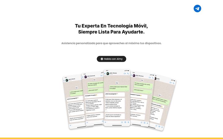 Screenshot of aimymobile.com