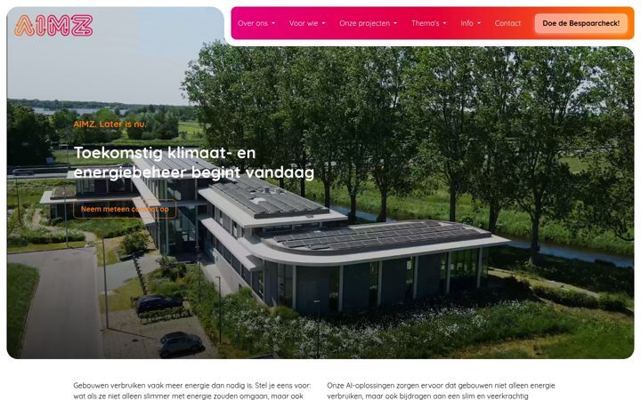 Screenshot of aimz.nl