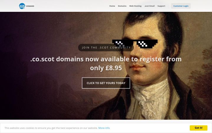 Screenshot of ain.scot
