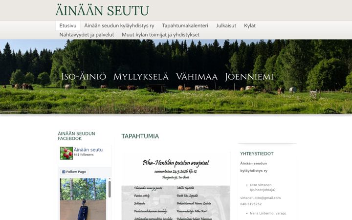 Screenshot of ainaanseutu.net