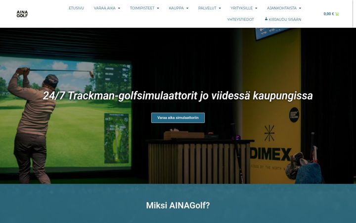 Screenshot di ainagolf.fi
