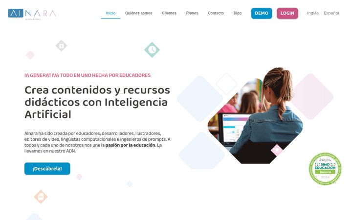 Screenshot of ainara.education