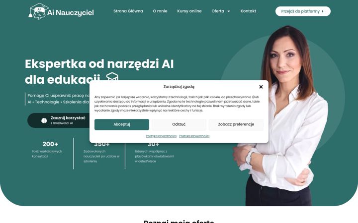 Screenshot di ainauczyciel.pl