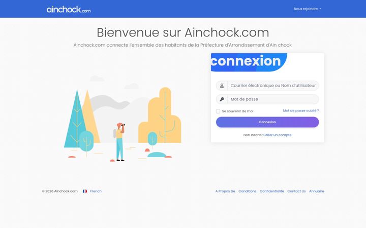 Screenshot of ainchock.com