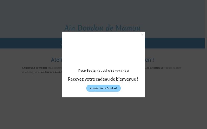 Kuvakaappaus sivustosta aindoudoudemamou.fr