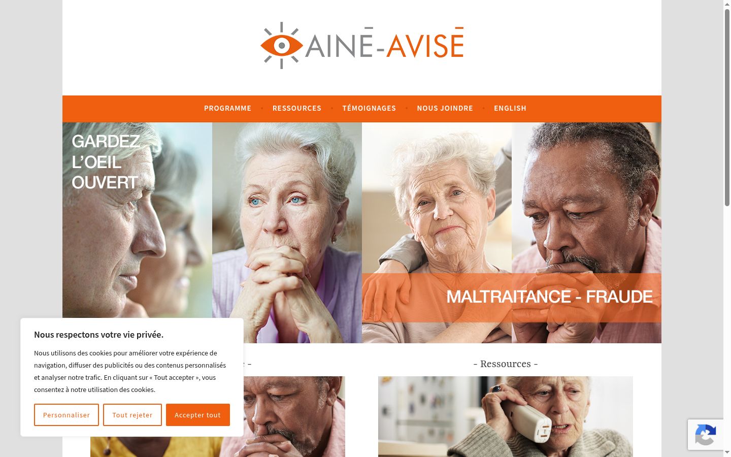 Screenshot tal-banner tal-kunsens muri qabel kwalunkwe interazzjoni