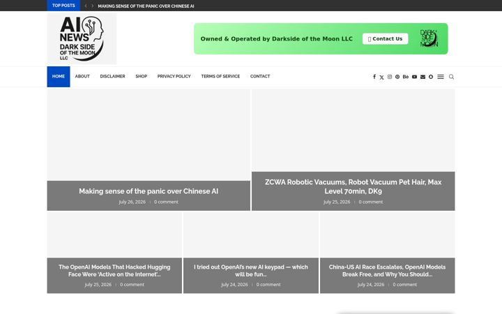 Screenshot of ainews.us.com