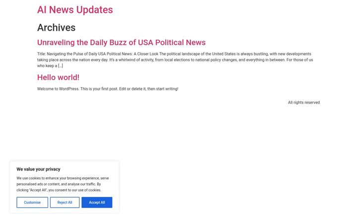 Screenshot of ainewsopedia.com