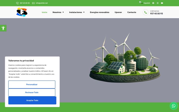 Screenshot of ainfar.net