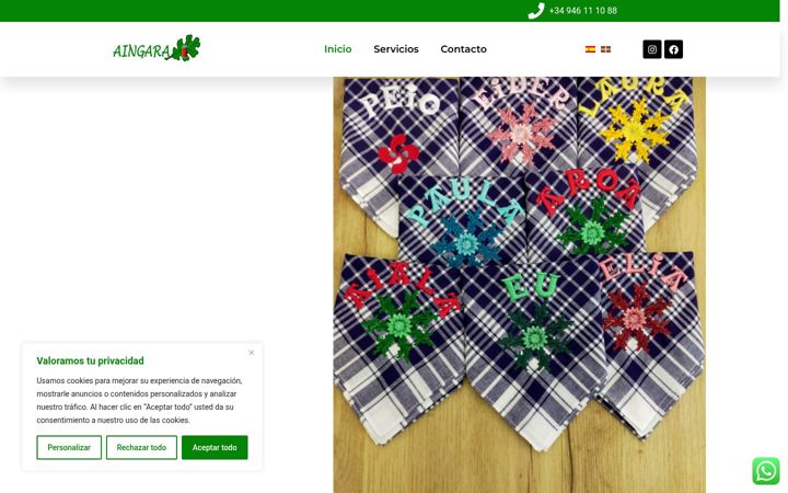 Screenshot stránky aingara.com