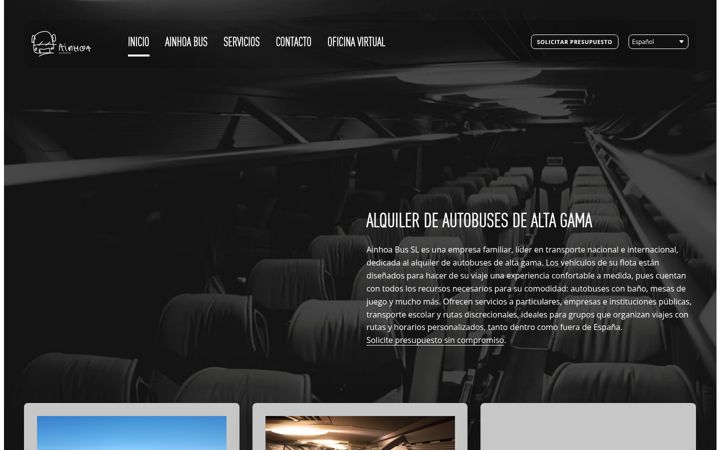 Screenshot of ainhoabus.com