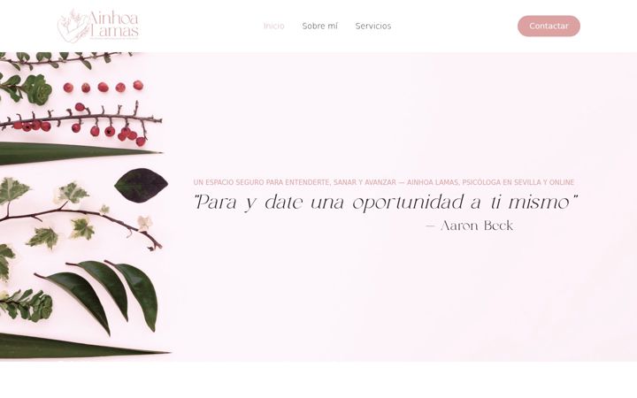Screenshot stránky ainhoalamaspsicologa.com